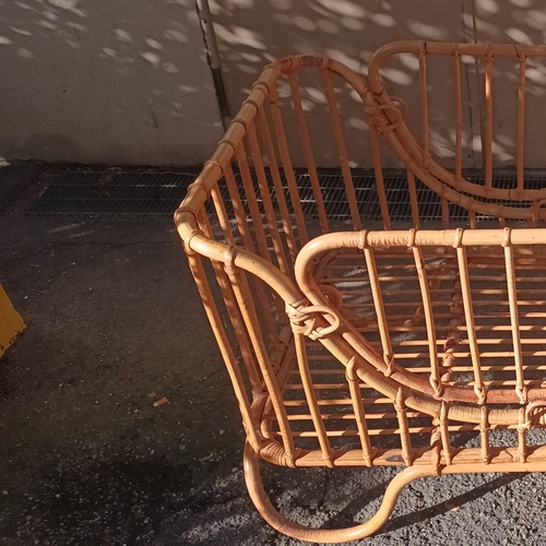 Culla di vimini midollino in buono