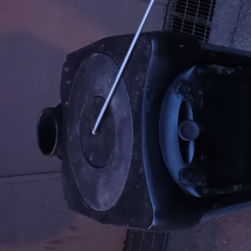 Stufa funzionante a legna marca 