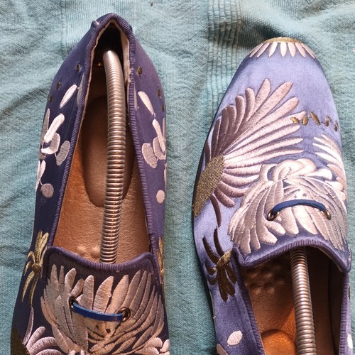 Scarpe mocassini di seta 